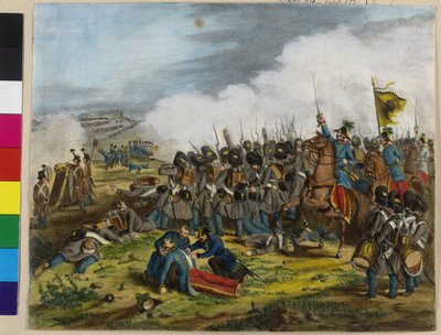 The fatal hurt of the general Ulysses baron of Salis-Soglio during the battle of St. Lucy at Verona on the 6th May 1848 by Unknown artist