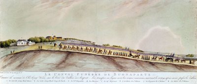 The Funeral Convoy from Bonaparte to St. Helene, 1821 by Unknown artist