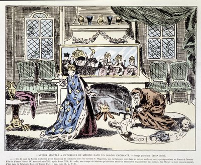 The Future Shown to Catherine de Medici in an Enchanted Mirror - Popular Image of the 18th Century by Unknown artist