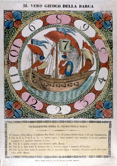 The game of the boat. 18th century by Unknown artist