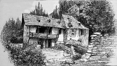 The home of Bernadette Soubirous (1844-1879) in Lourdes. by Unknown artist