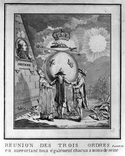 The Meeting of the Three Orders, August 4 by Unknown artist