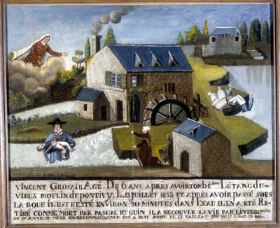The Miracle of the Child Vincent Grosair, Saved from Drowning by Saint Anne, July 13 by Unknown artist