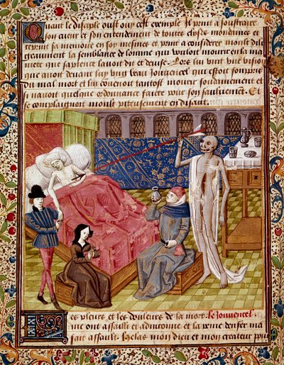 The patient is struck by Death by Unknown artist