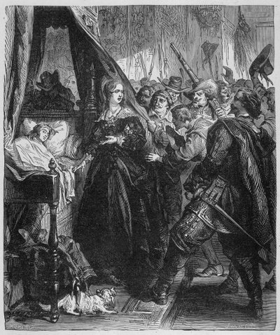 The people (the Fronde) went to the Royal Palace and asked to see the young Alite King (Louis XIV and Anne of Austria) by Unknown artist