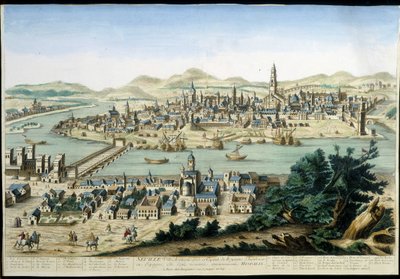 The port and city of Seville by Unknown artist