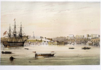 The port or Admiralty of Istanbul in the 19th century by Unknown artist
