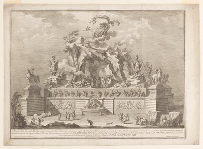 The Representation of Mount Etna with the Forge of Vulcan by Unknown artist