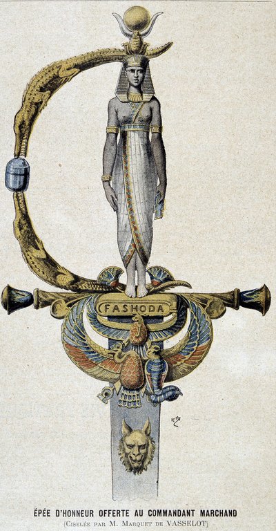 The Sword of Honor Offered to Commander Marchand - in Le Petit Journal of 28/05/1899 by Unknown artist