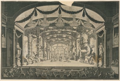Theater Interior with Performance Taking Place by Unknown artist