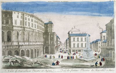 Theatre of Marcellus in Rome - Optical view by Unknown artist