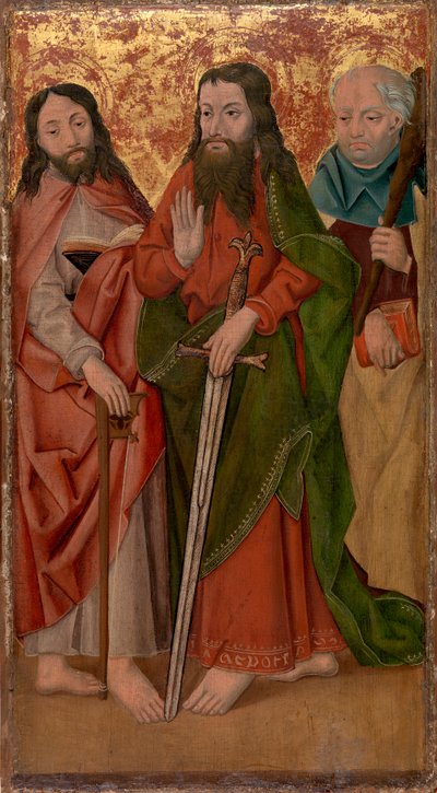 Three Apostles, Center One with Sword by Unknown artist