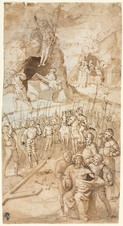 Three Scenes from the Passion of Christ (recto) by Unknown artist
