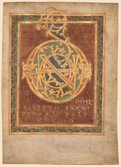 Title Page of Abbot Berno