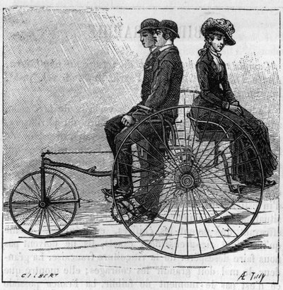 Tricycles at the Stanley Club Exhibition in London, England by Unknown artist