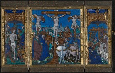 Triptych with The Crucifixion, The Flagellation, and The Entombment by Unknown artist