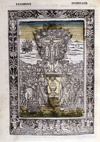 Triumph of the deities of Francesco Petrarca. Miniature sd. Bibl. Trivulziana, Milan by Unknown artist