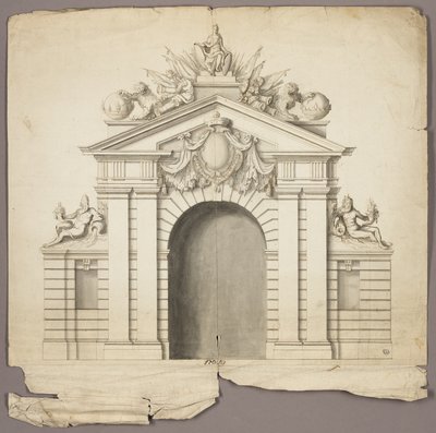 Triumphal Arch with Order of the Golden Fleece at Center by Unknown artist