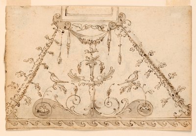 Two Projects for Painted Grotesque Decorations of a Ceiling by Unknown artist