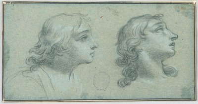 Two Views of the Head of a Youth by Unknown artist