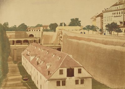 View from the Waterworks to the Powder Magazine and the Bridges of the Old and New Kärntnertor Gates by Unknown artist