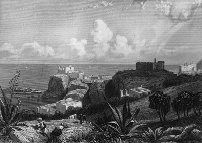 View of Cape Pescade in Algeria in the 19th century, in 