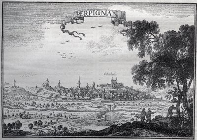View of Perpignan in the 17th Century by Unknown artist