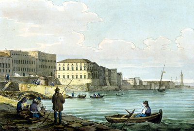 View of Santa Lucia, Naples by Unknown artist