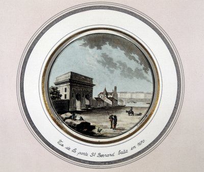 View of St Bernard Porte, built in 1670 (engraving) by Unknown artist
