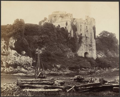 View of a Castle from across a River by Unknown artist