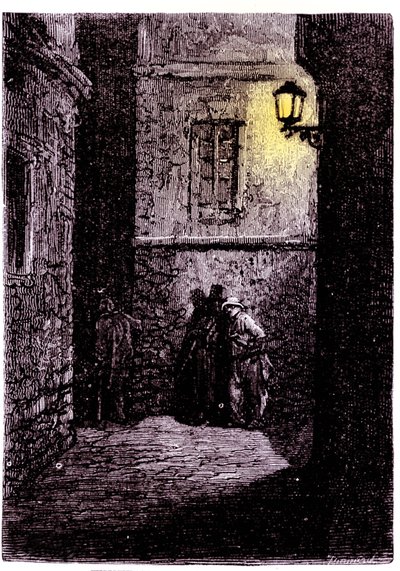 View of a Dark Alley in the Whitechapel District of London by Unknown artist