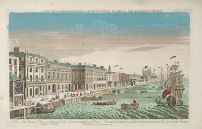 View of the Custom House and Douana of London by Unknown artist