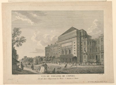 View of the Opera in Paris by Unknown artist