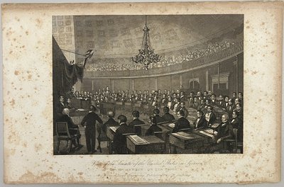 View of the Senate of the United States in Session by Unknown artist