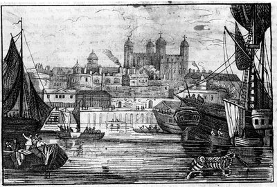 View of the Tower of London and the Thames by Unknown artist