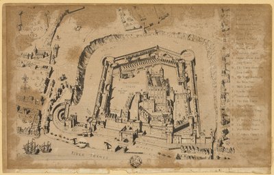 View of the Tower of London in 1553 by Unknown artist