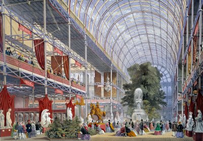 View of the Universal Exhibition at the Crystal Palace, built by Joseph Paxton for the occasion, in 1851 in London by Unknown artist