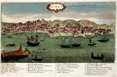View of the City of Lisbon in Portugal by Unknown artist