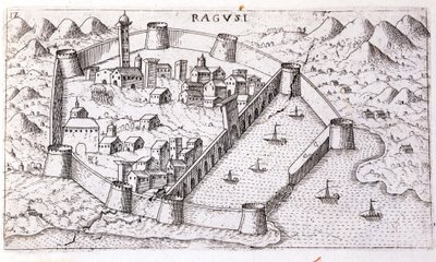 View of the city of Ragusa in the 16th century by Unknown artist