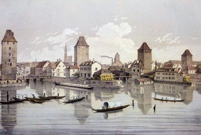 View of the city of Strasbourg on the Rhine by Unknown artist