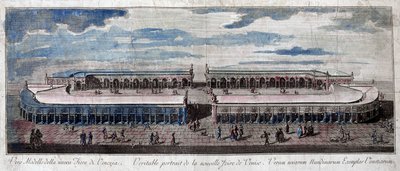 View of the fair of Venice, Italy. Engraving from the 18th century by Unknown artist