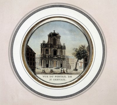View of the gate of St Gervais by Unknown artist