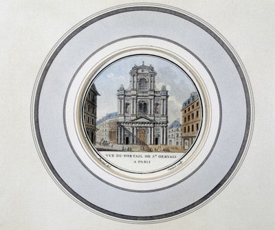 View of the gate of St Gervais by Unknown artist