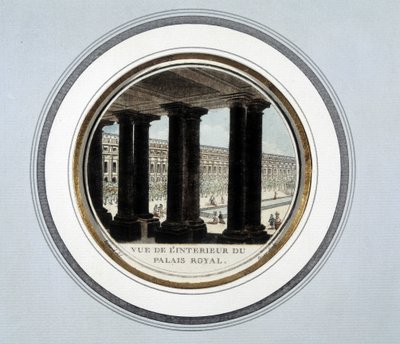 View of the interior of the Royal Palace (engraving) by Unknown artist
