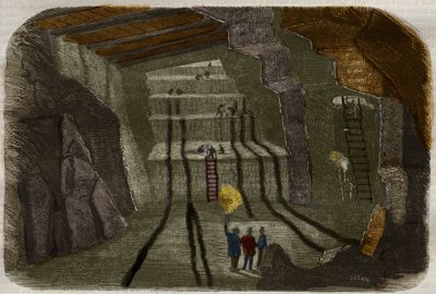View of the Iron Mines of Stahlberg in Alsace by Unknown artist