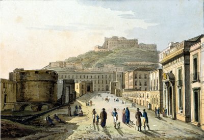 View of the Strada del Molo and the Castel Sant