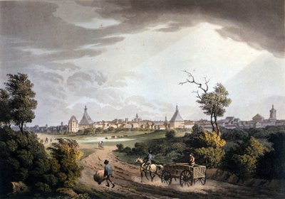 View of the surroundings of the city of Leipzig in Germany around 1820 by Unknown artist