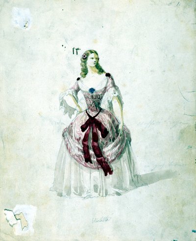Violetta costume for the opera 