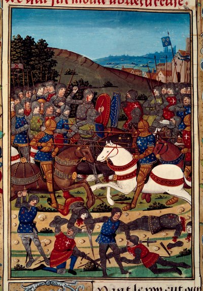 War of the League of Public Good: The Battle of Montlhery on 16/07/1465 Between Louis XI and Charles, Count of Charolais by Unknown artist