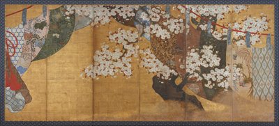 Wind-screen and Cherry Tree by Unknown artist